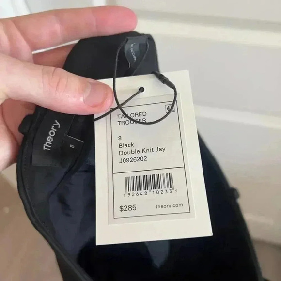 119 NWT Theory Treeca Full Length Pant in Double Knit Jersey Size 8 - Picture 6 of 6